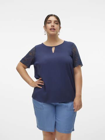 Vero Moda Curve Blouse 'RUSK' in Blue: front
