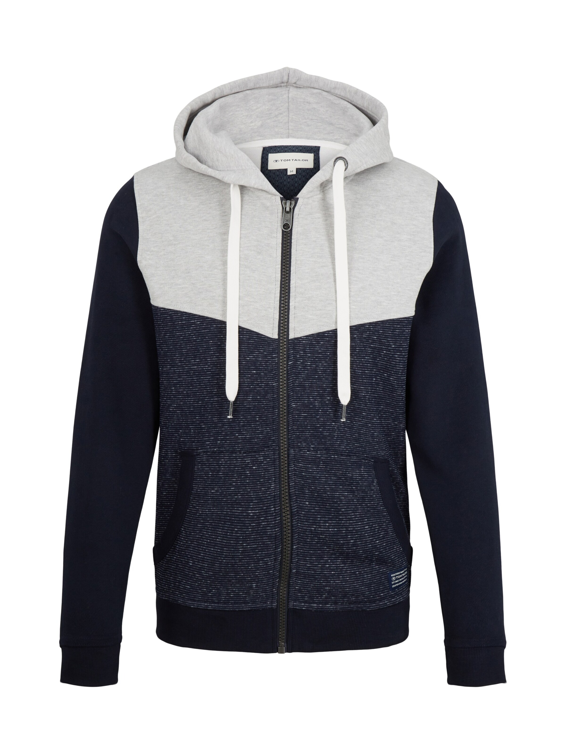 Veste de survêtement TOM TAILOR en bleu : devant
