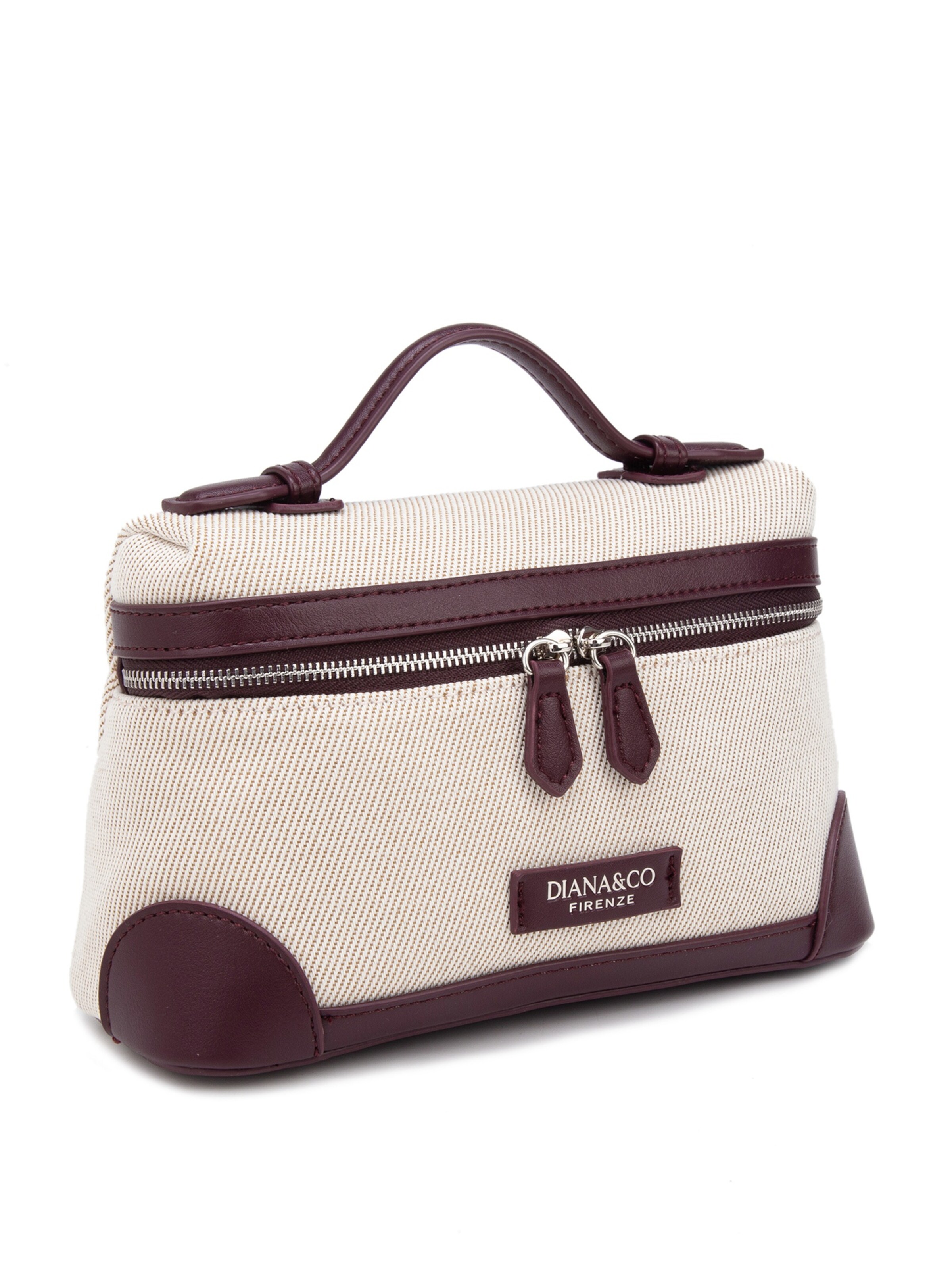 Borsa a tracolla 'Borsa a Mano Strutturata Diana & Co Firenze con Tracolla Regolabile e Dettagli Ecopelle' di Diana&Co. in rosso