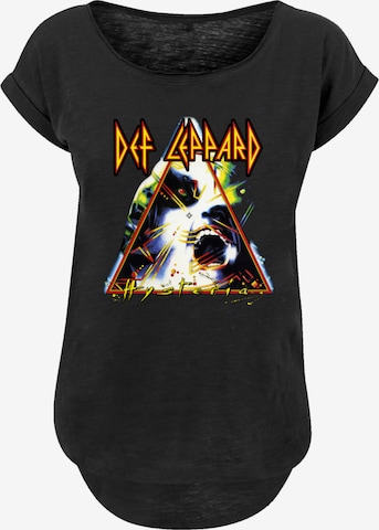 F4NT4STIC Shirt 'Def Leppard Hysteria' in Zwart: voorkant