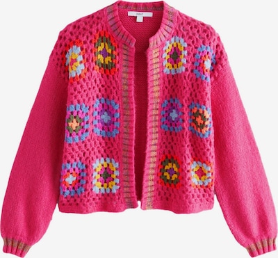 Geacă tricotată Next pe albastru / maro pueblo / galben / roz, Vizualizare produs