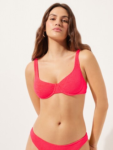 CALZEDONIA Balconette CRINKLE WAVES in Rot