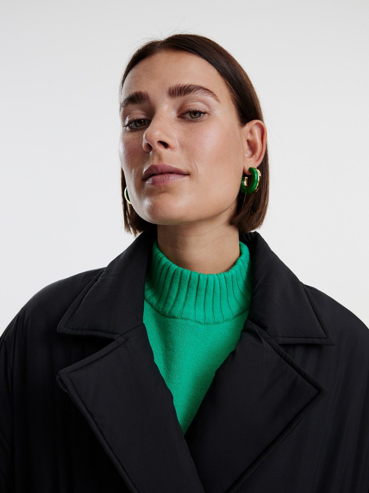 EDITED Producten Wintermantel 'Yuki' Zwart