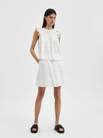 Jupe SELECTED FEMME en blanc