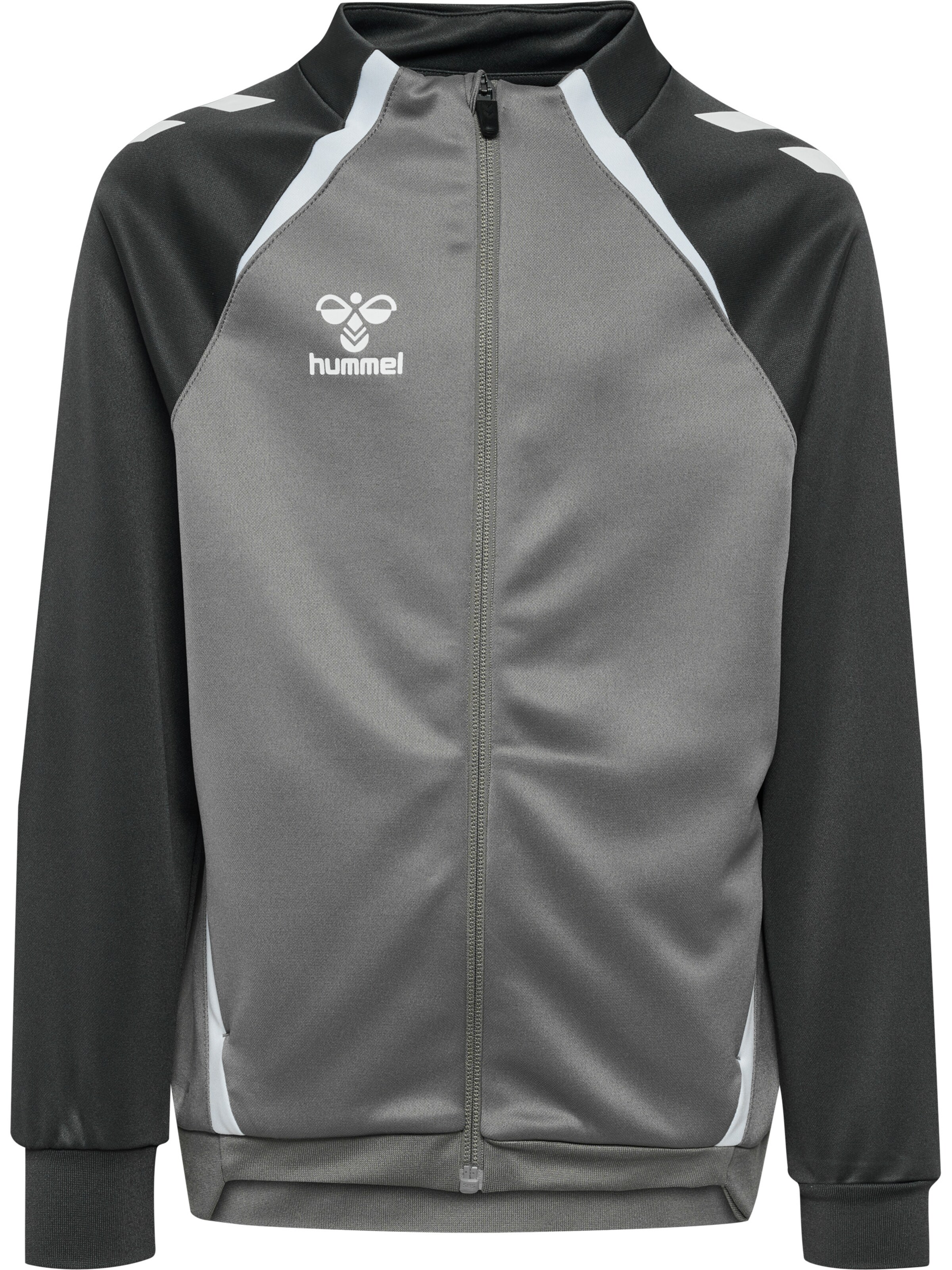 Hummel Sportief sweatvest 'Lead 2.0' in Grijs: voorkant