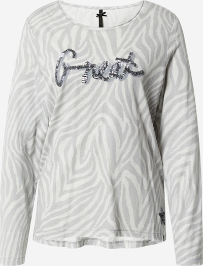 Key Largo Shirt in de kleur Zilvergrijs / Zilver / Wit, Productweergave