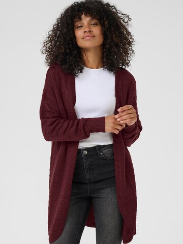 Cardigan 'KAEmria' Kaffe en rouge : devant