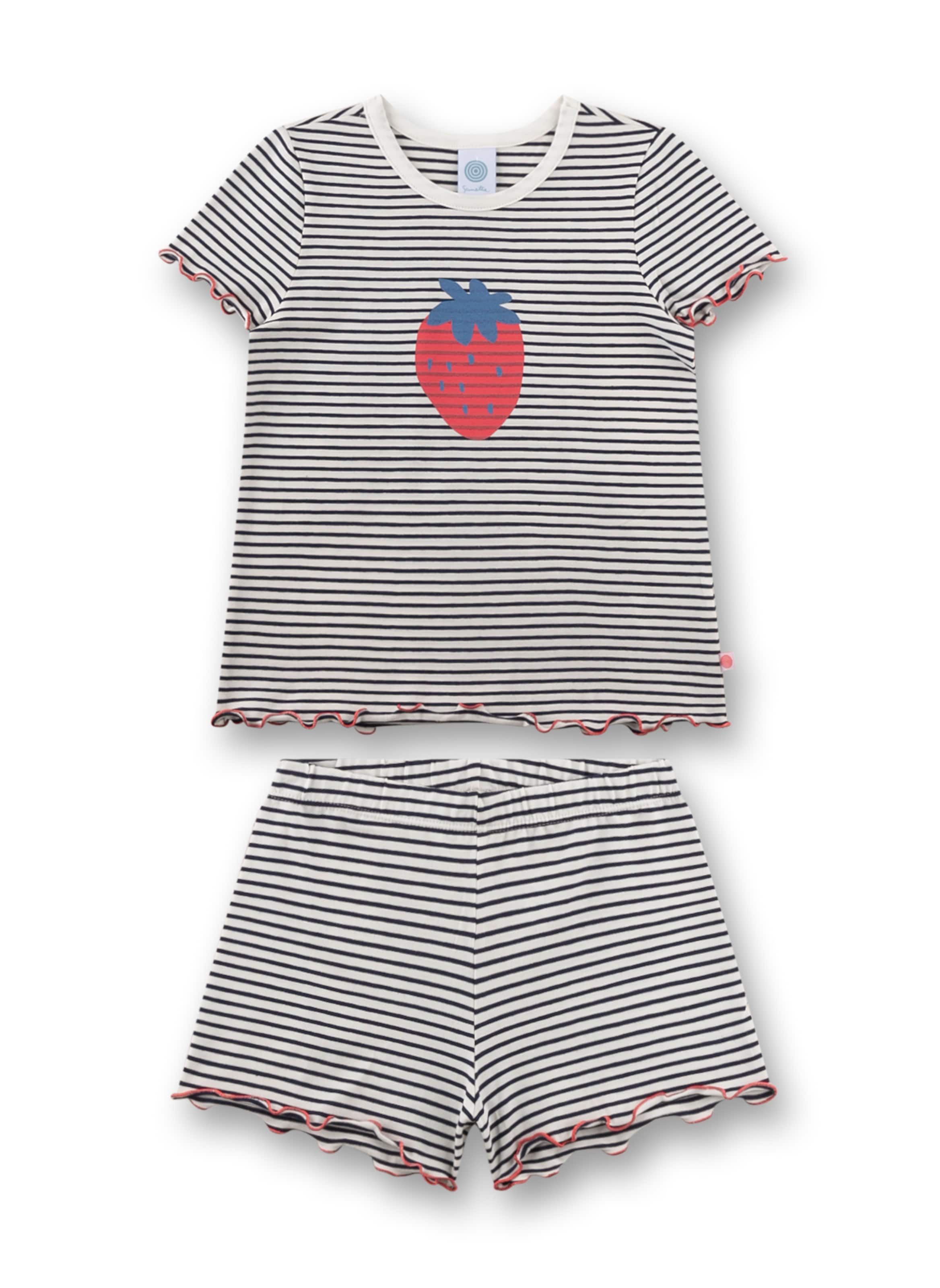 Sanetta Schlafanzug in Weiß: Vorderseite