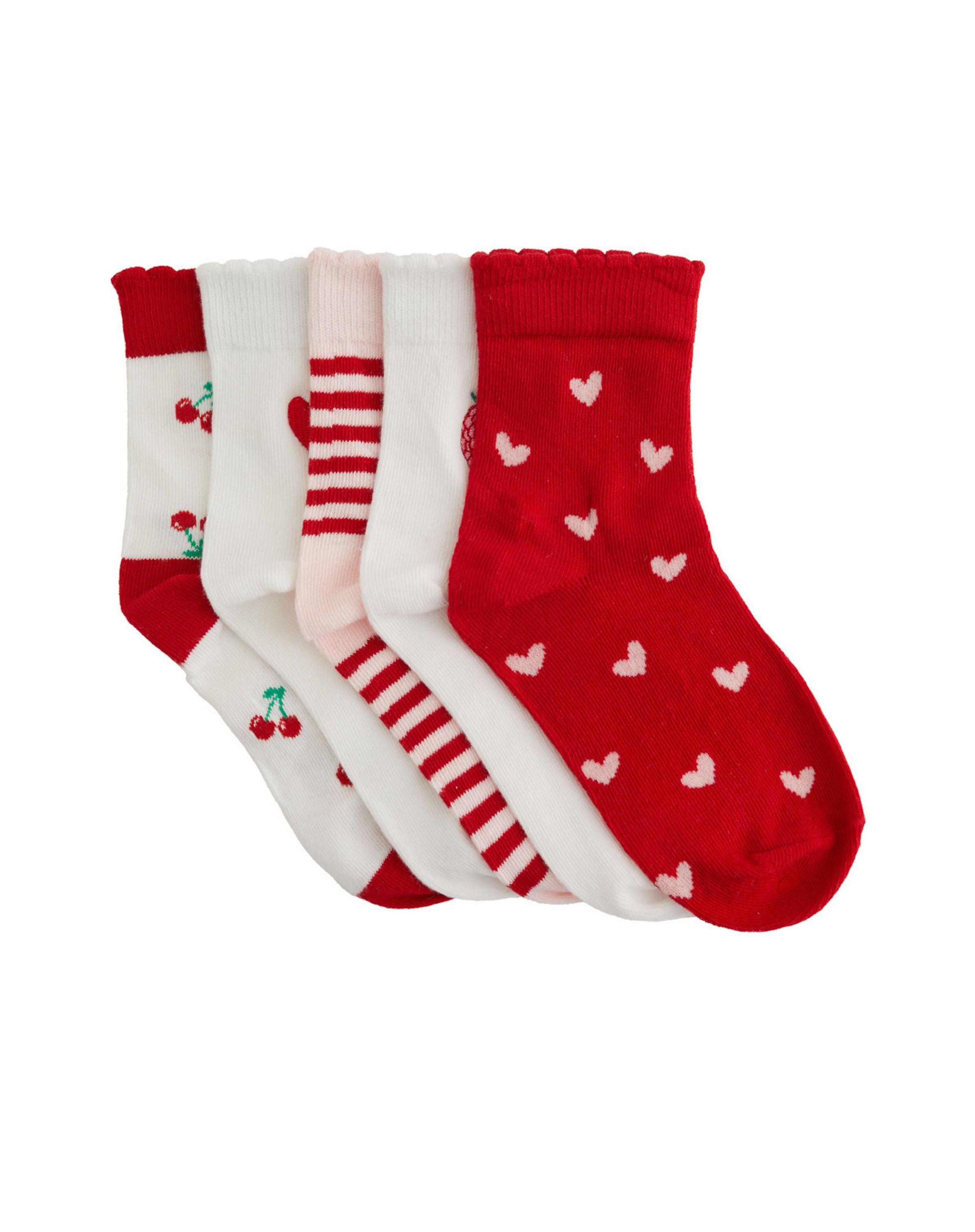 WE Fashion Sockor i röd: framsida