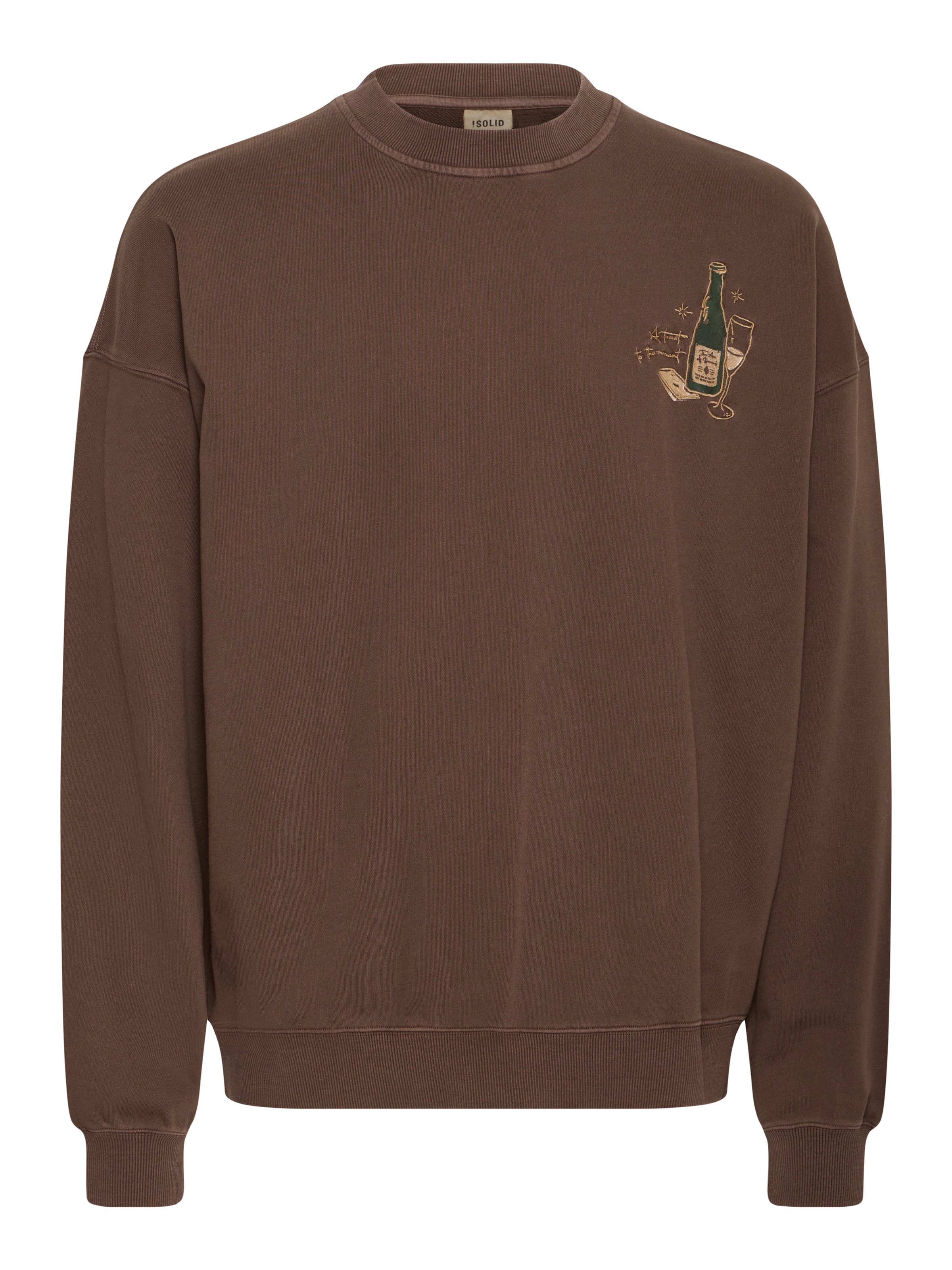 !Solid Pullover 'SDRAMI' in Braun: Vorderseite