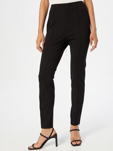 BOSS Slim fit Trousers 'Tashani' in Black: front