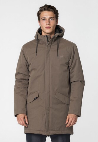 Parka di mezza stagione 'Peter' di Kleinigkeit in marrone: frontale
