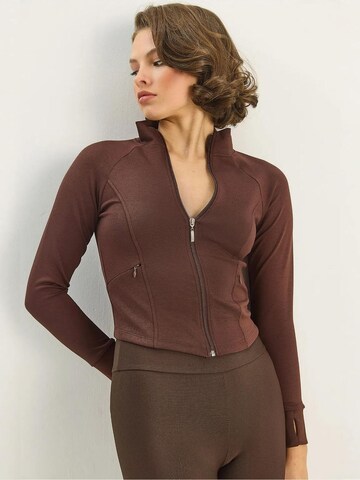 Giacca di felpa di Bianco Lucci in marrone