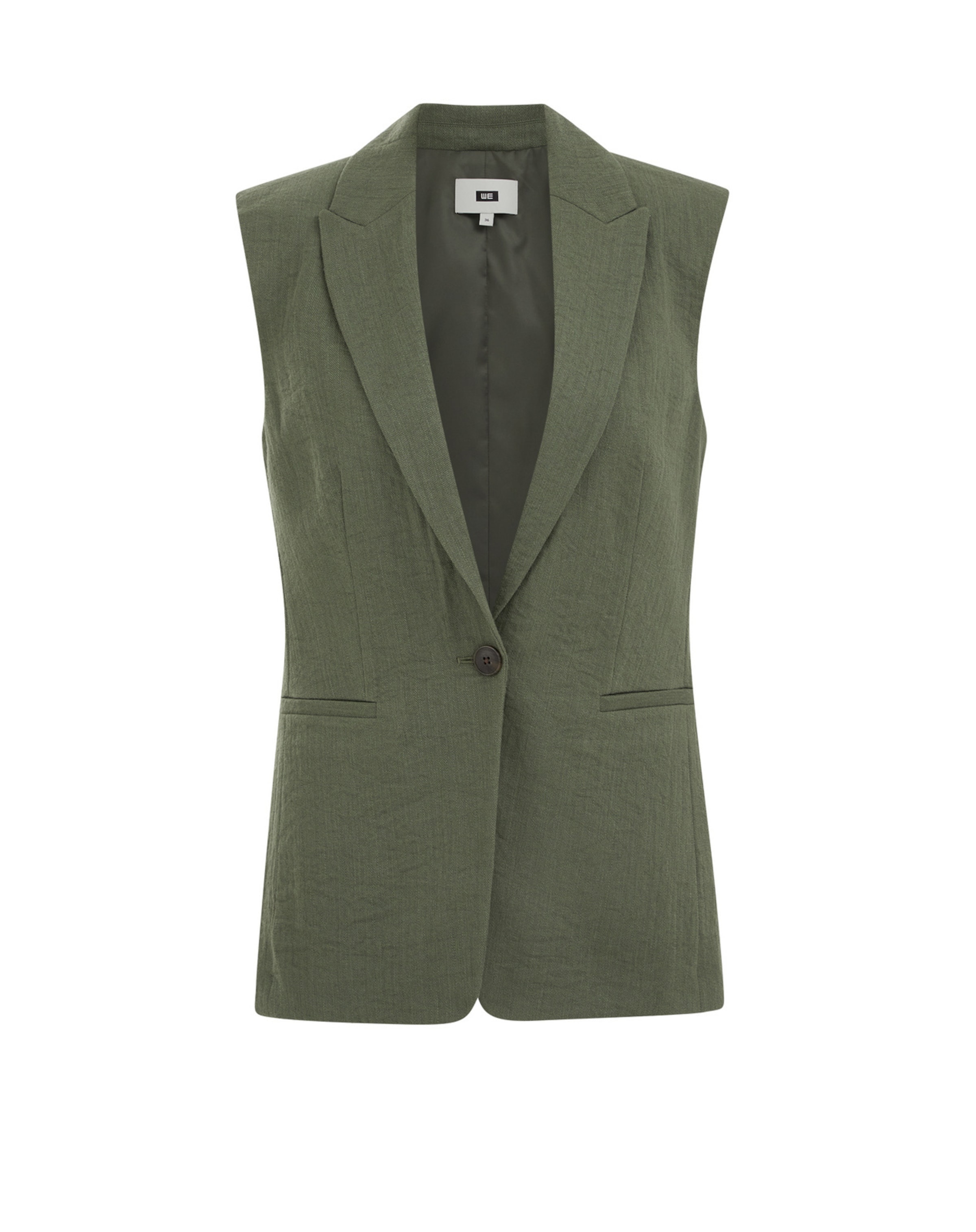 WE Fashion Жилет от костюма в Зеленый: спереди