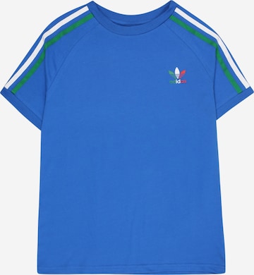 ADIDAS ORIGINALS Shirt 'Adicolor 3-Stripes' in Blue: front