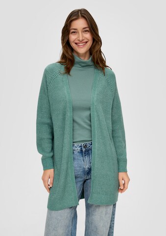 Cardigan QS en vert : devant