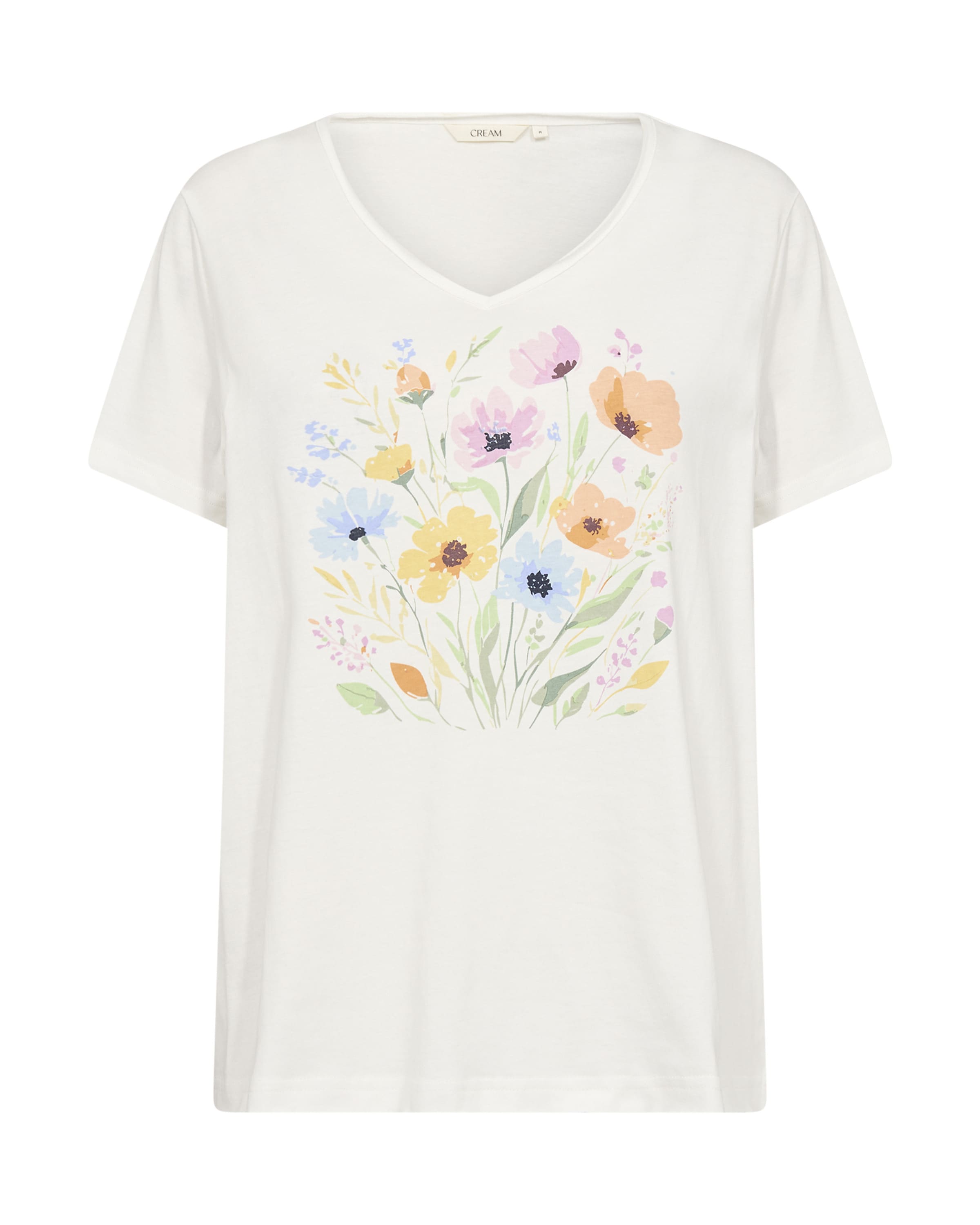 Cream Tričko 'Elvika' - Biela: predná strana