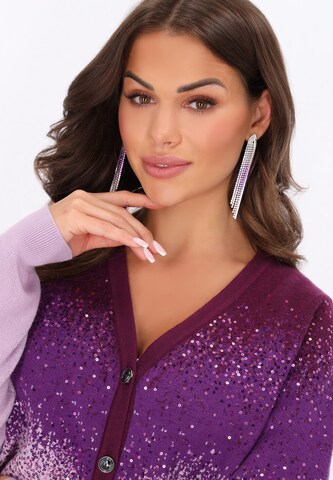 faina - Casaco de malha em roxo