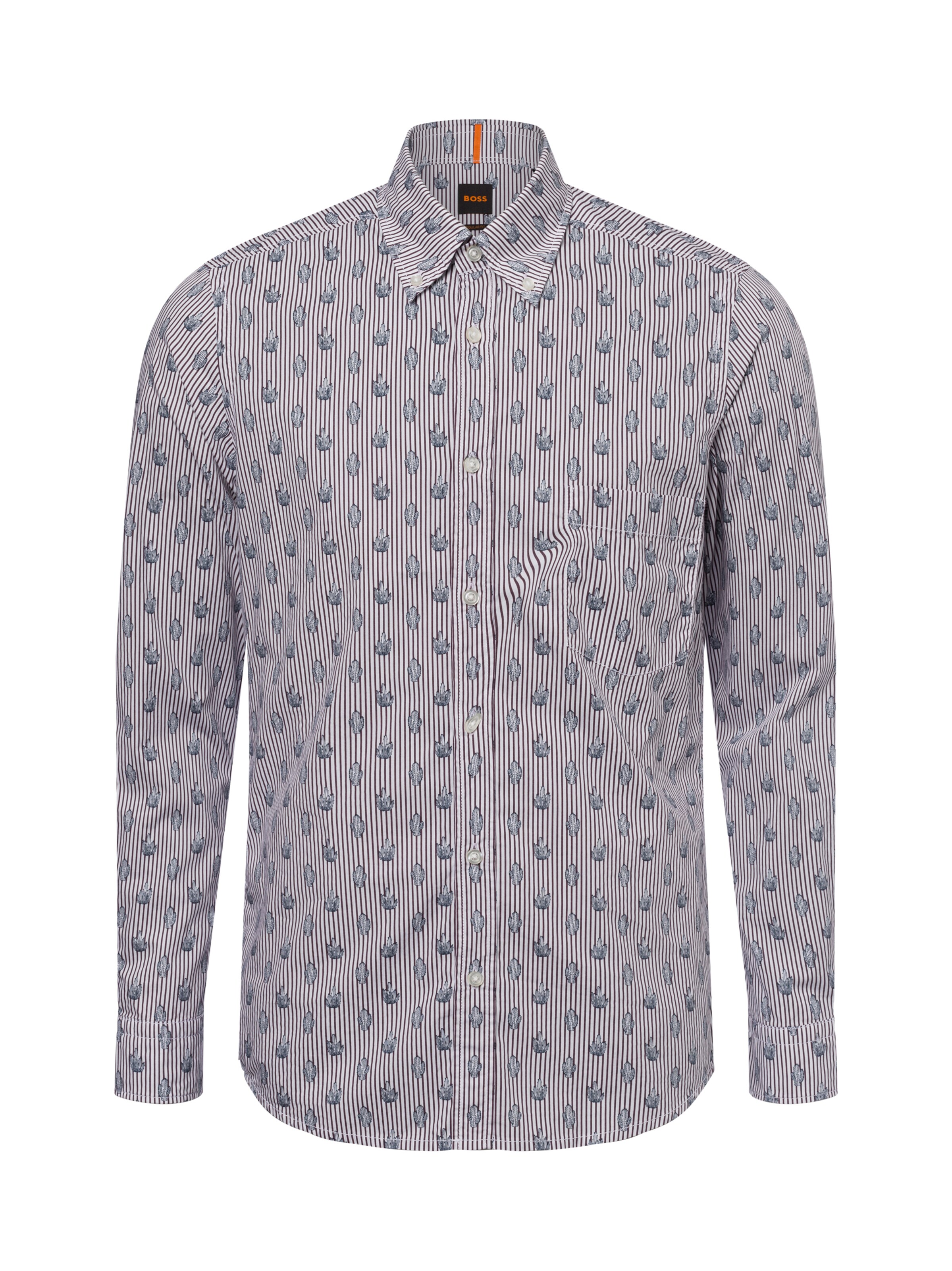 BOSS Regular Fit Hemd 'Rickert' in Weiß: Vorderseite