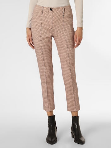 Marc Cain Regular Pleat-Front Pants in Orange: front