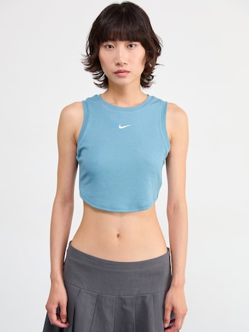 Top 'ESSNTL' di Nike Sportswear in blu: frontale