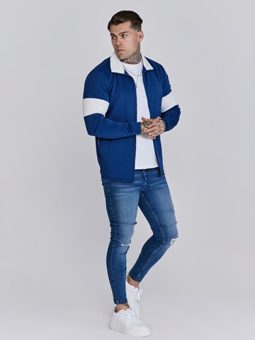 SikSilk Sweatjacke in Blau