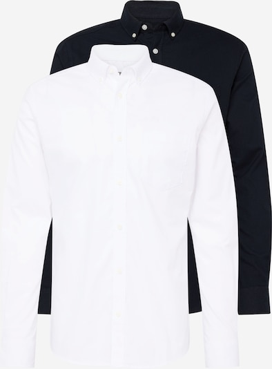 Only & Sons Button Up Shirt 'ALVARO' in Black / White, Item view