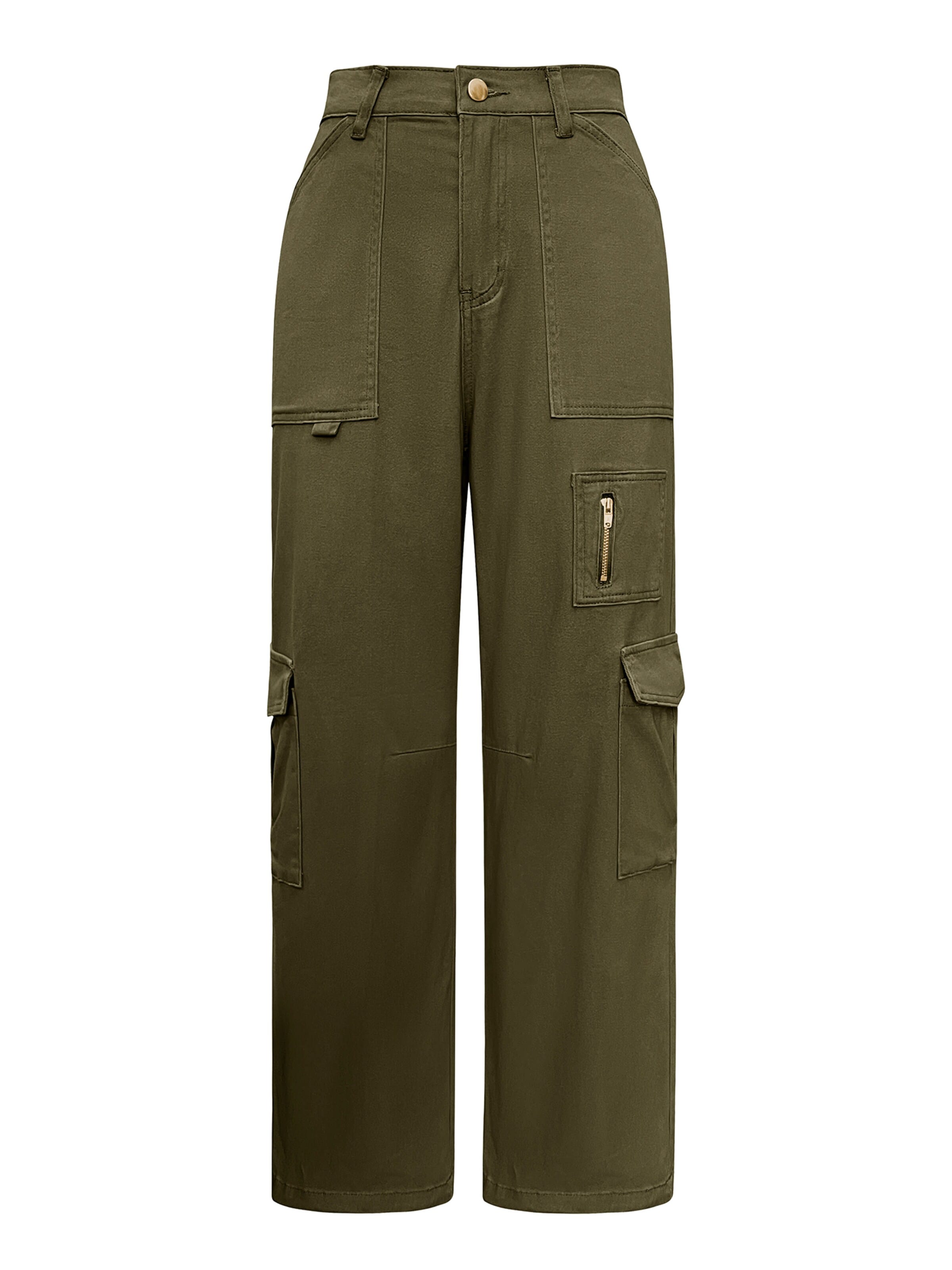 IVIR Regular Cargohose 'Cargohose Damen Arbeitshose Damen'‌‌‌‌‌‌ in Grün: Vorderseite
