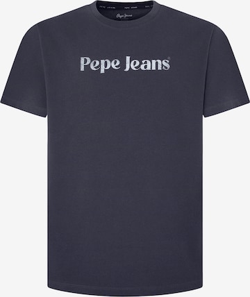 T-Shirt 'CLIFTON' Pepe Jeans en bleu : devant