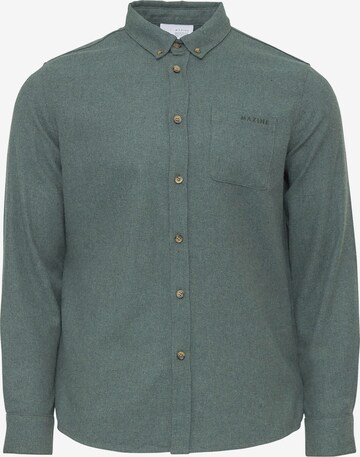 mazine Regular fit Button Up Shirt ' Yarm Shirt ' in Blue: front