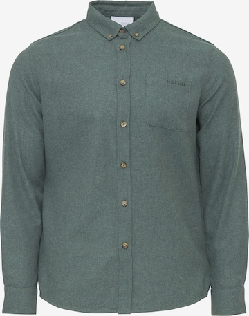 mazine Button Up Shirt ' Yarm Shirt ' in Blue: front