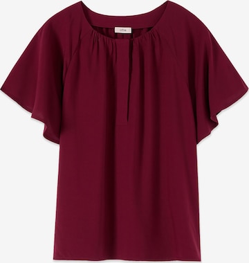 Camicia da donna di oltre in rosso: frontale