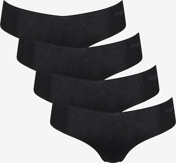 SLOGGI - Cueca 'ZERO Modal 2.0' em preto: frente