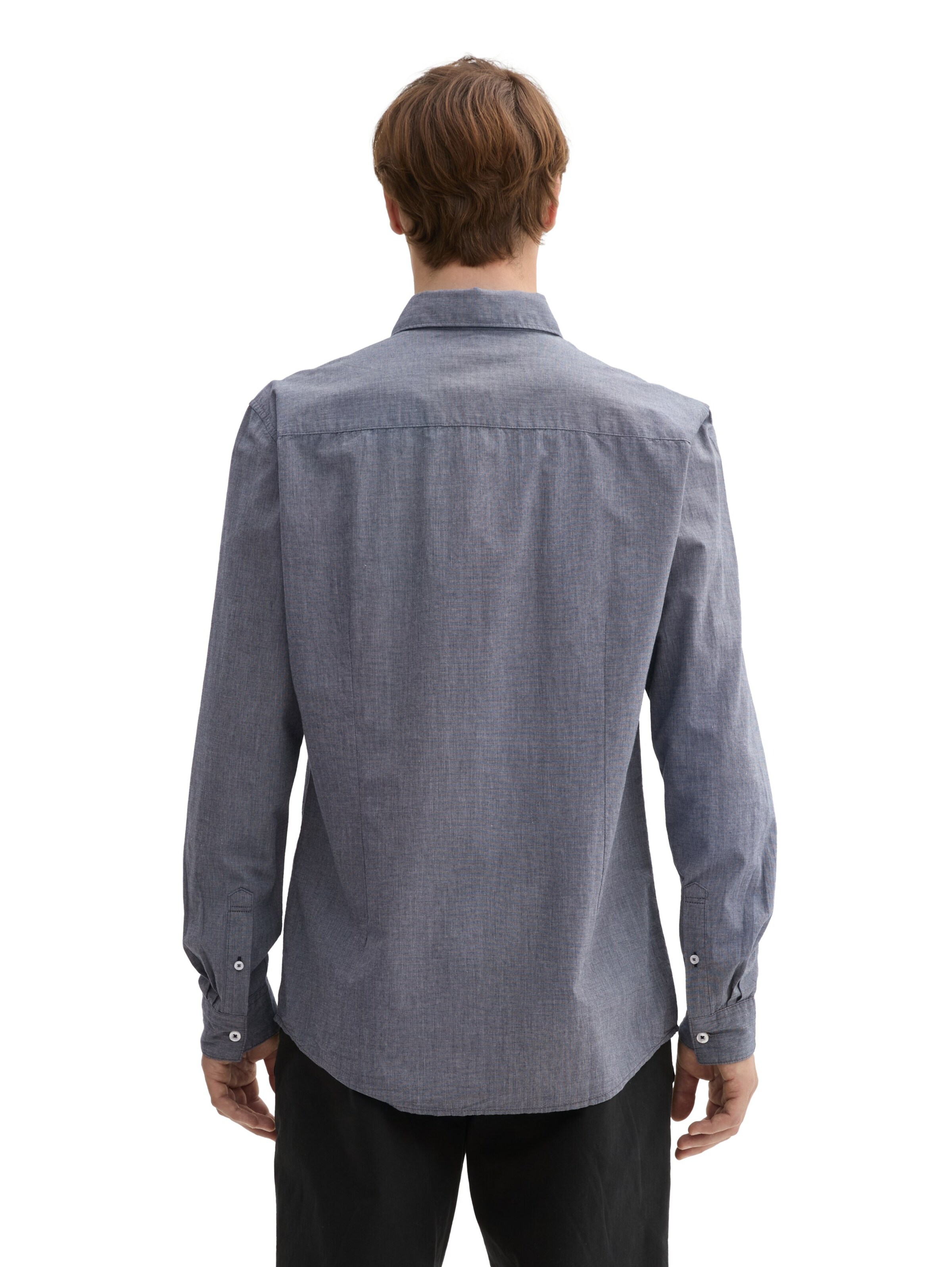 TOM TAILOR Regular fit Button Up Shirt in Blue