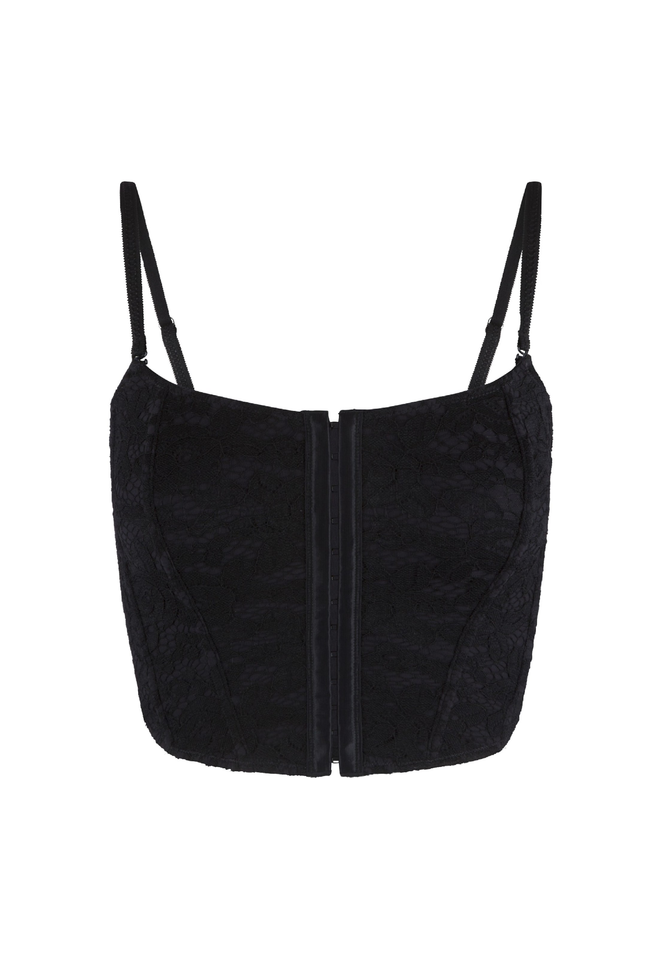 Bustino Reggiseno di LingaDore in nero: frontale