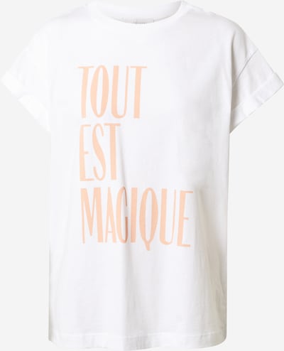 Tricou Rich & Royal pe roz / alb, Vizualizare produs