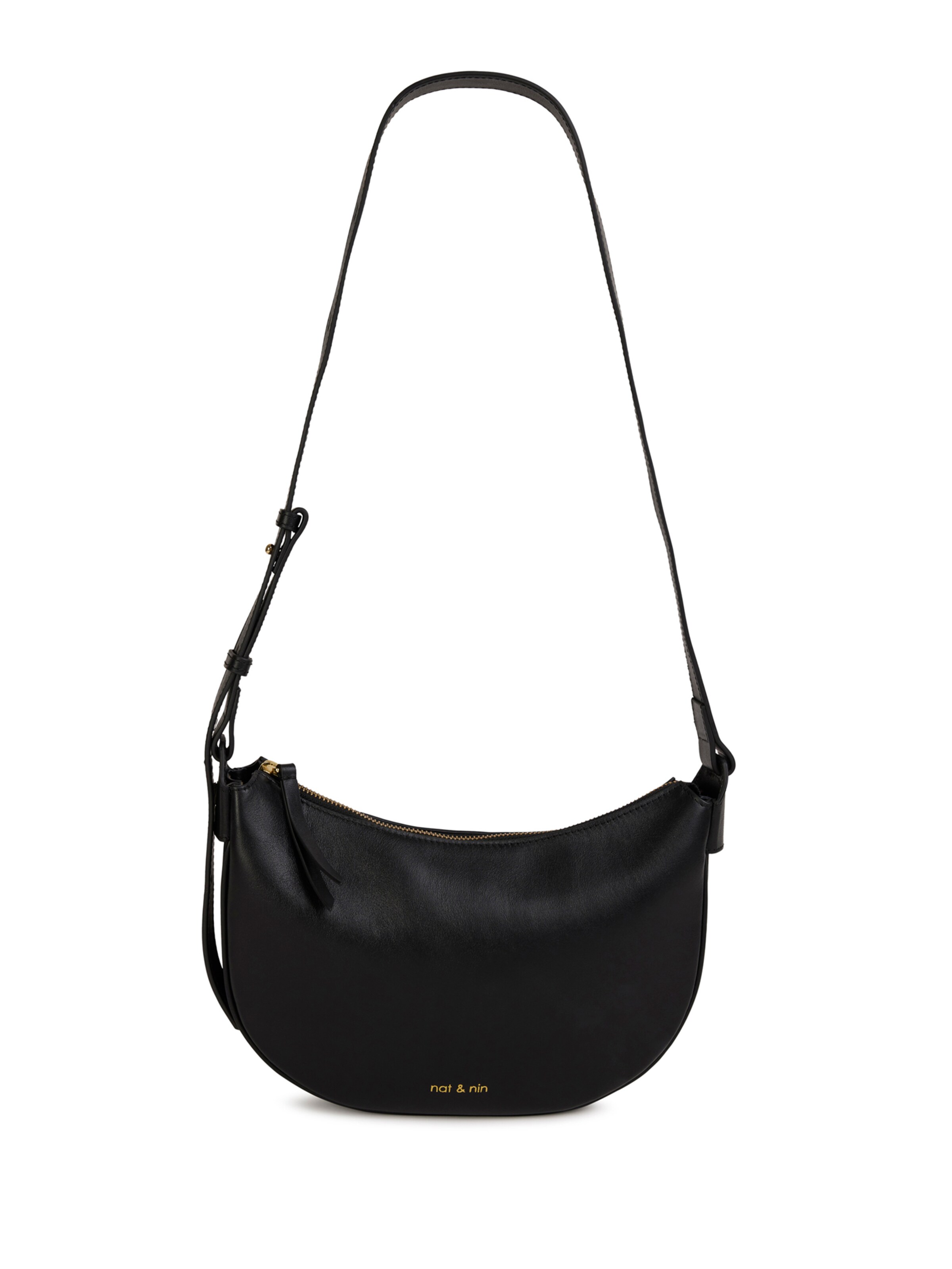 Nat&Nin Τσάντα ώμου ' LUNE ' σε μαύρο: μπροστά