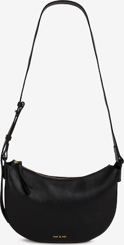 juoda Nat&Nin Rankinė su ilgu dirželiu ' LUNE ': priekis