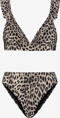 The Sunshine BrandTrokutasti Bikini 'Bobby' - crna boja: prednji dio