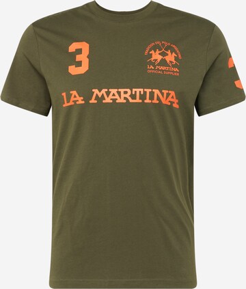La Martina Shirt in Green: front