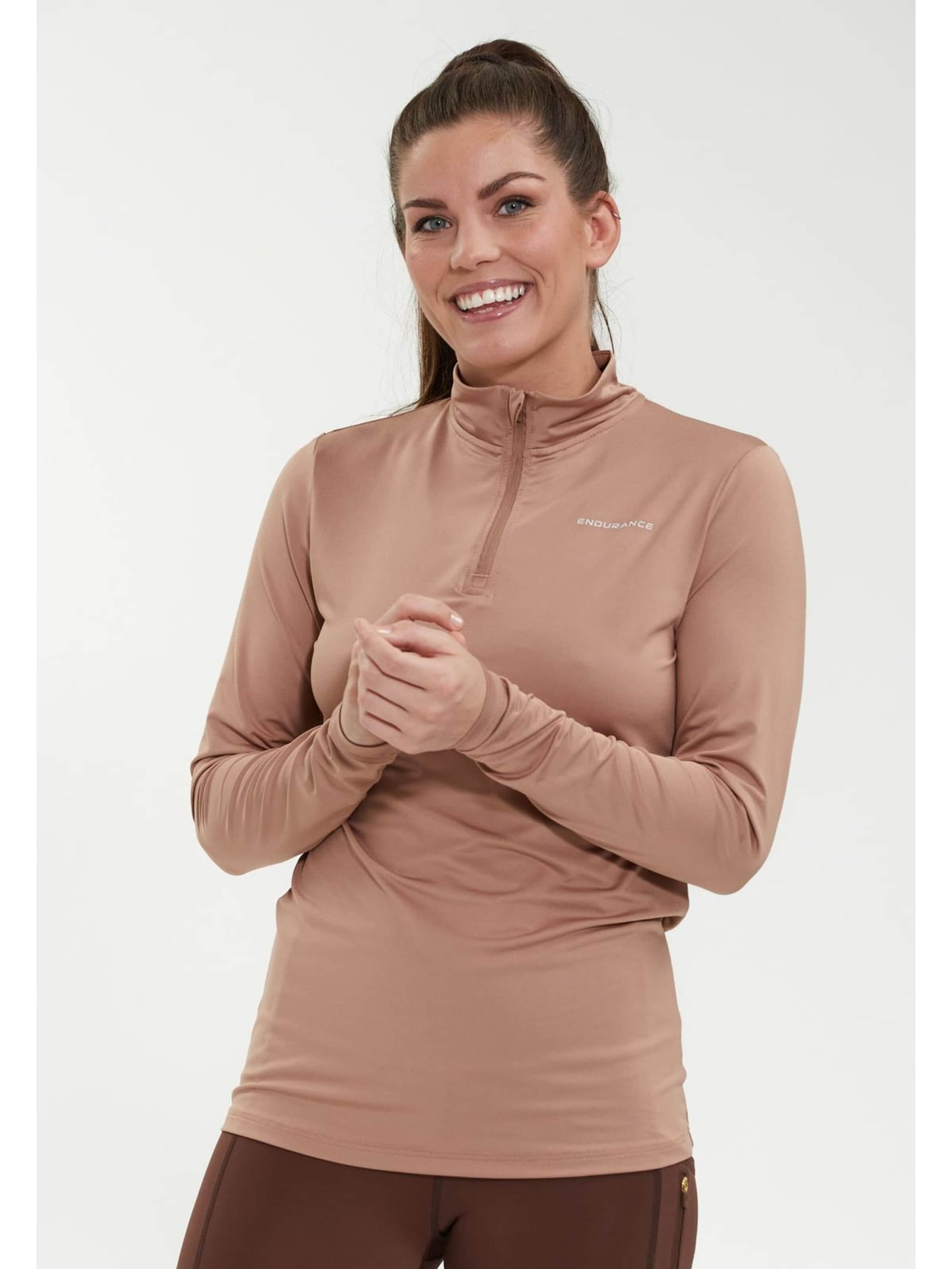 ENDURANCE Sportspullover 'Jaelyn W Midlayer' i brun