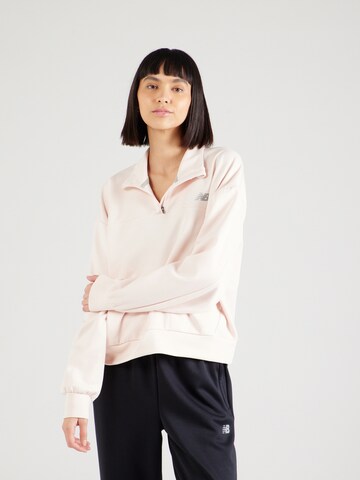 Sweat de sport new balance en rose : devant