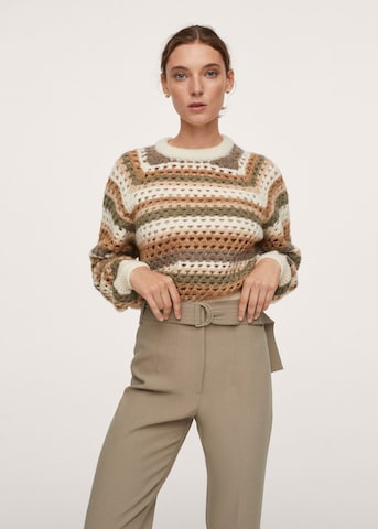 MANGO Loosefit Pantalon in Beige