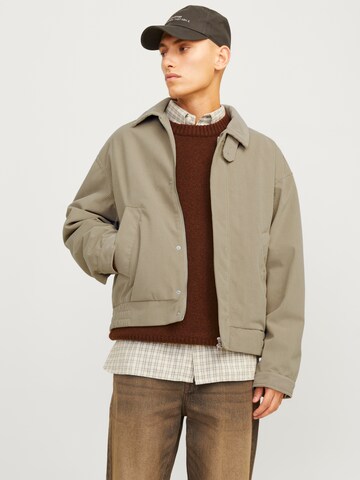 JACK & JONES - Chaqueta de entretiempo 'JORBronx' en gris: frente