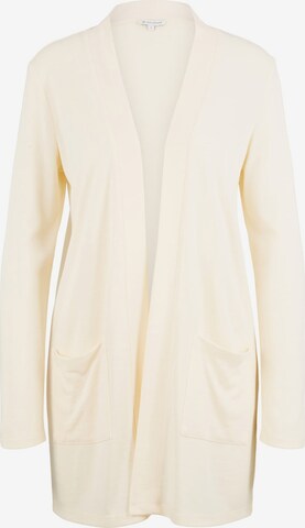 Cardigan TOM TAILOR en blanc : devant