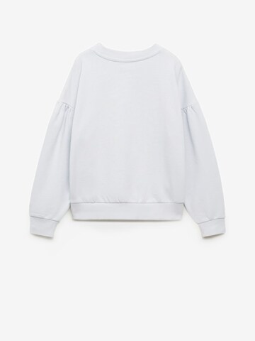 MANGO KIDS Sweatshirt 'MERCI' in Blue