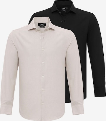 Antioch Regular Fit Hemd in Grau: Vorderseite