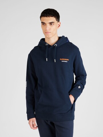 Superdry Sweatshirt 'Locker' in Blue: front