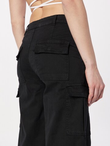 Urban Classics Wide leg Παντελόνι cargo σε μαύρο