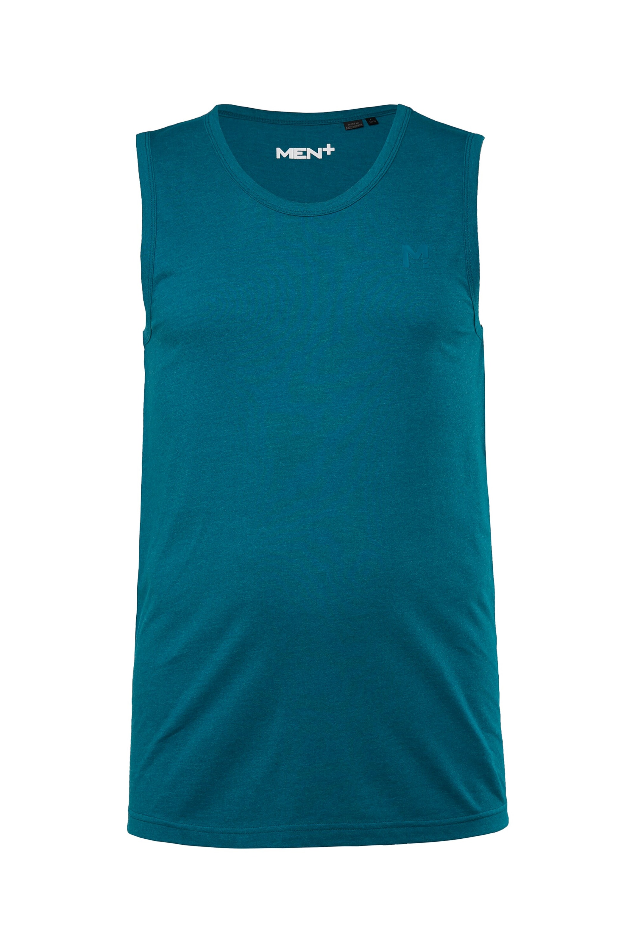 Men Plus Tank Top in Blau: Vorderseite